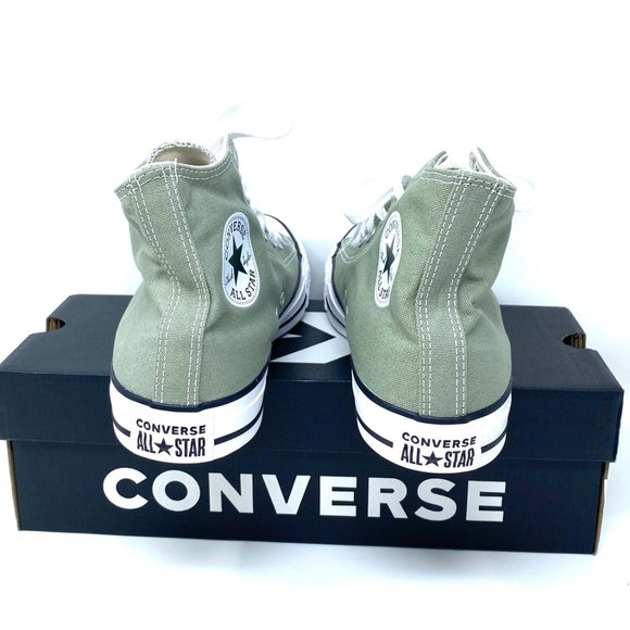 Converse Women's Size 9.5 164933C CTAS HI Jade Stone Gray Canvas Canvas Sneakers - Picture 4 of 8